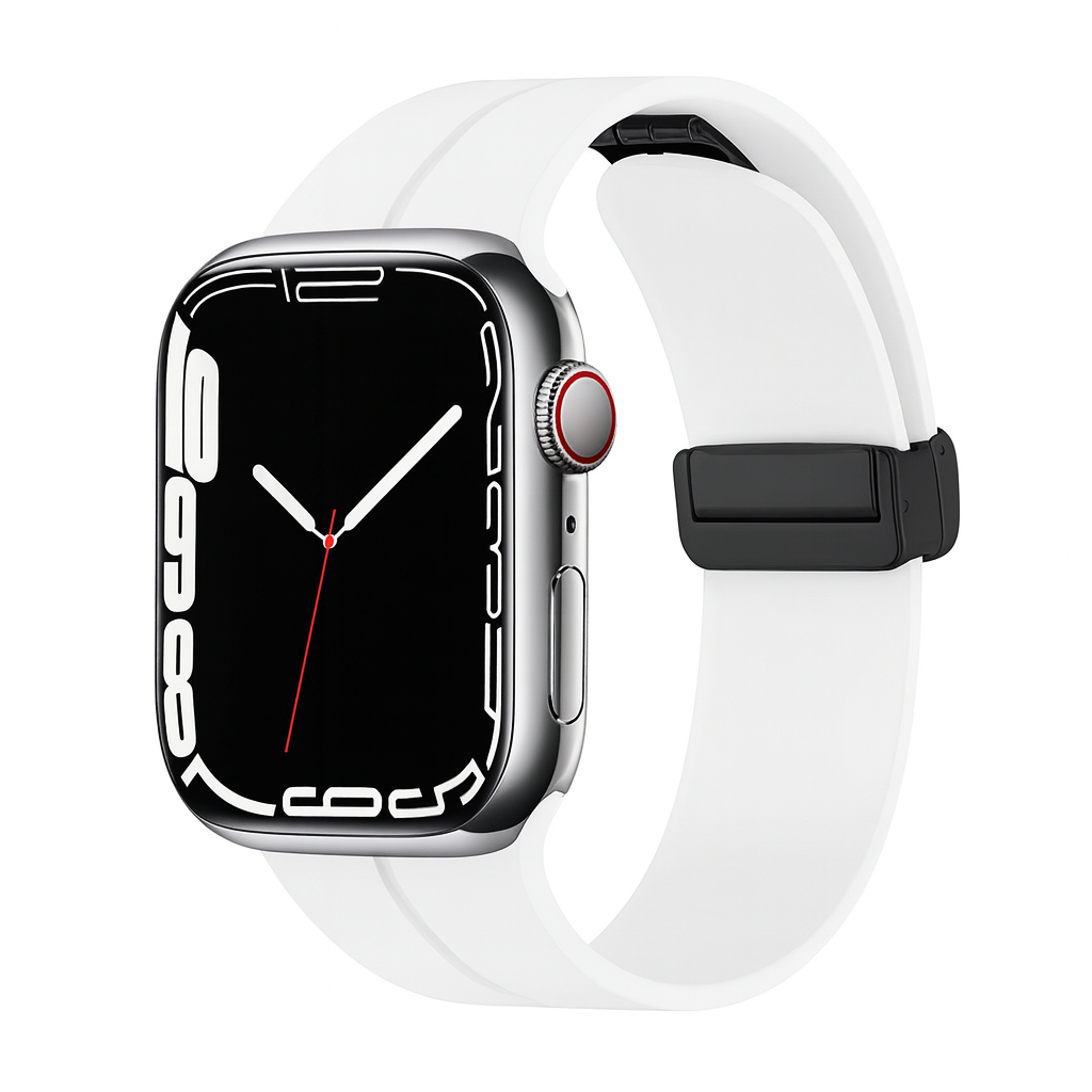 Pulseira de Silicone com Fecho Magnético para Apple Watch