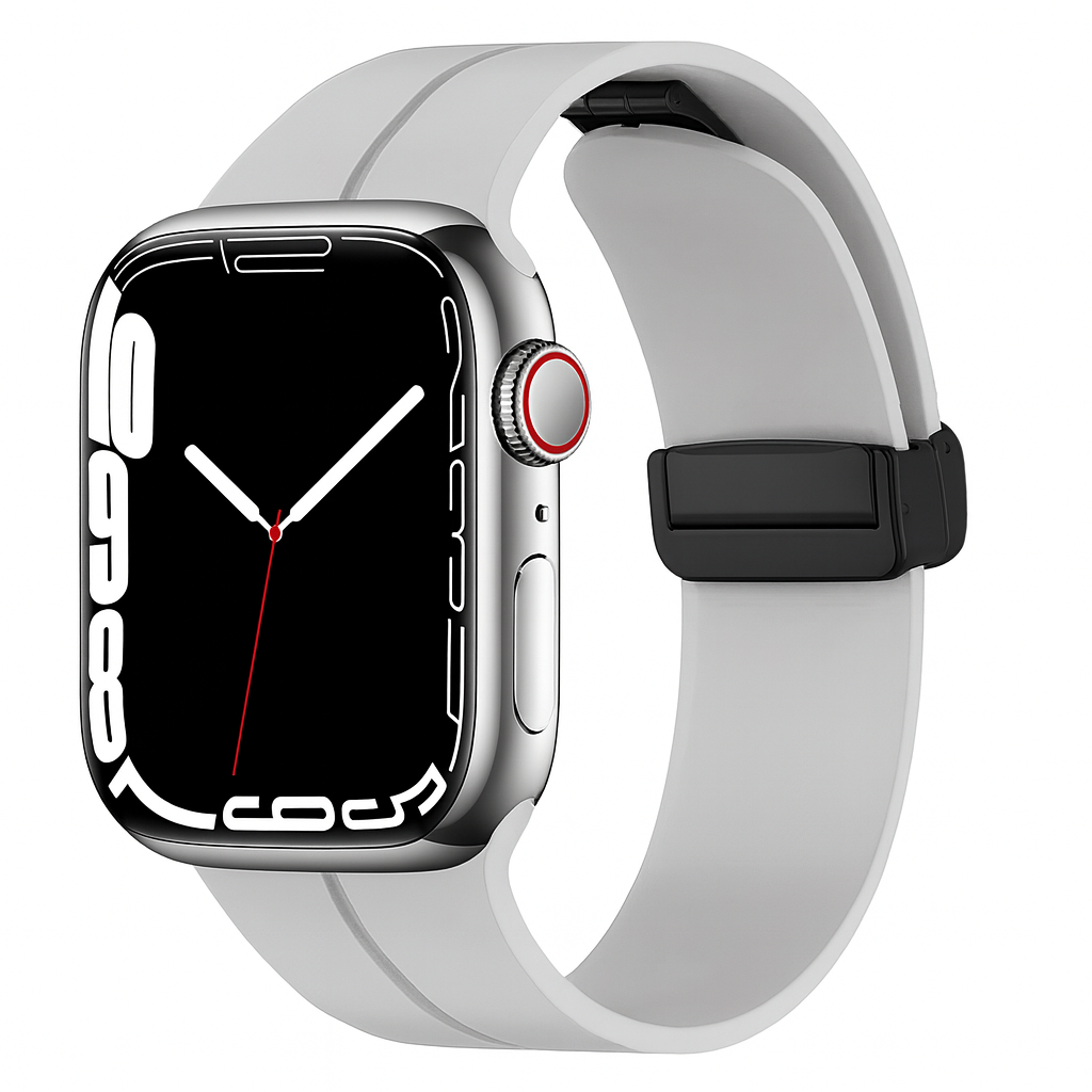 Pulseira de Silicone com Fecho Magnético para Apple Watch