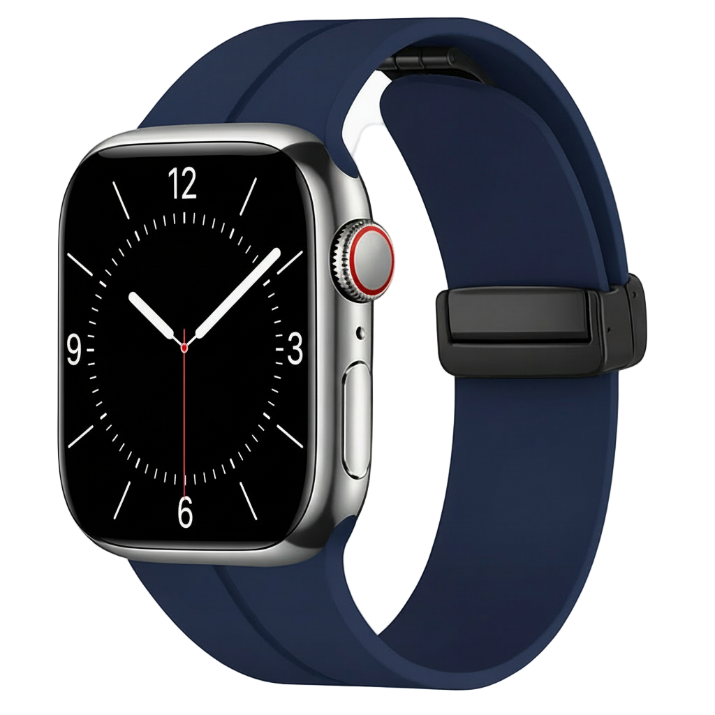 Pulseira de silicone com fecho magnético para Apple Watch