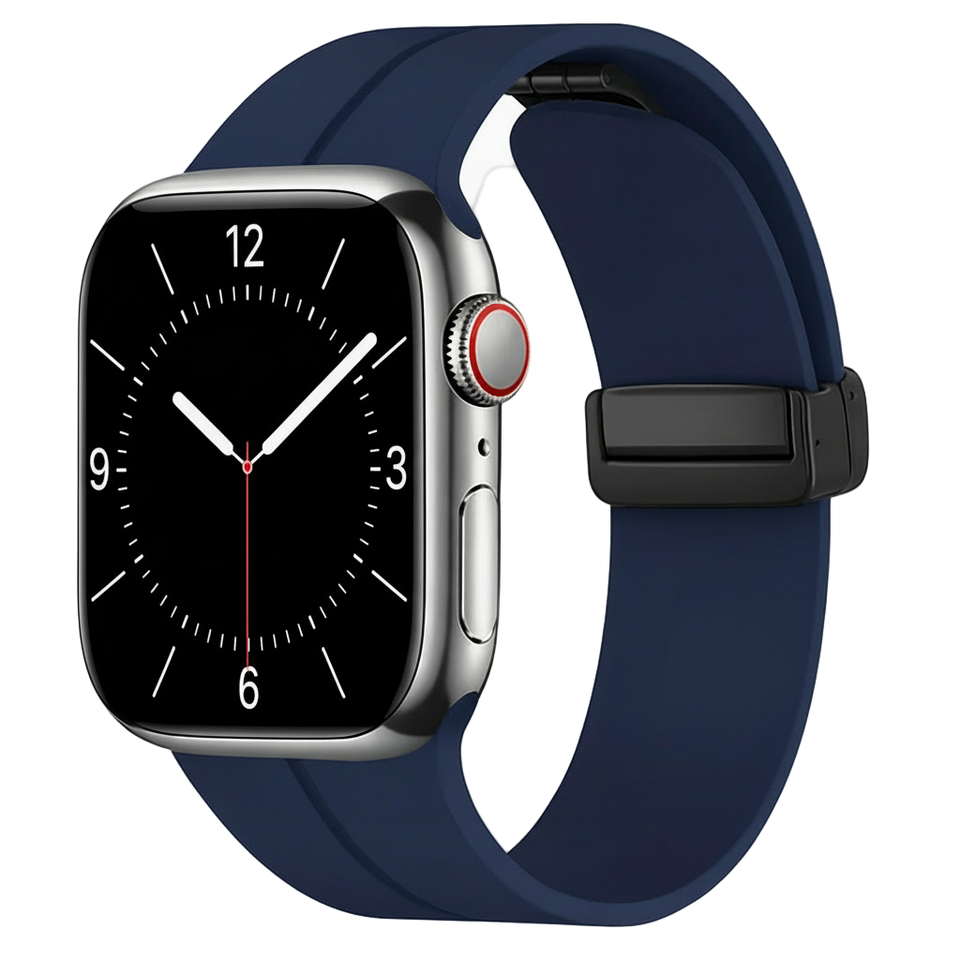 Pulseira de Silicone com Fecho Magnético para Apple Watch