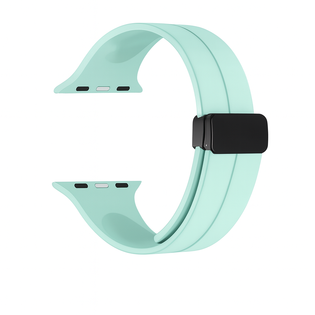 Pulseira de Silicone com Fecho Magnético para Apple Watch