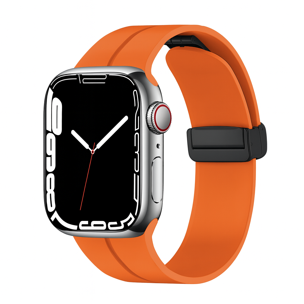 Pulseira de Silicone com Fecho Magnético para Apple Watch