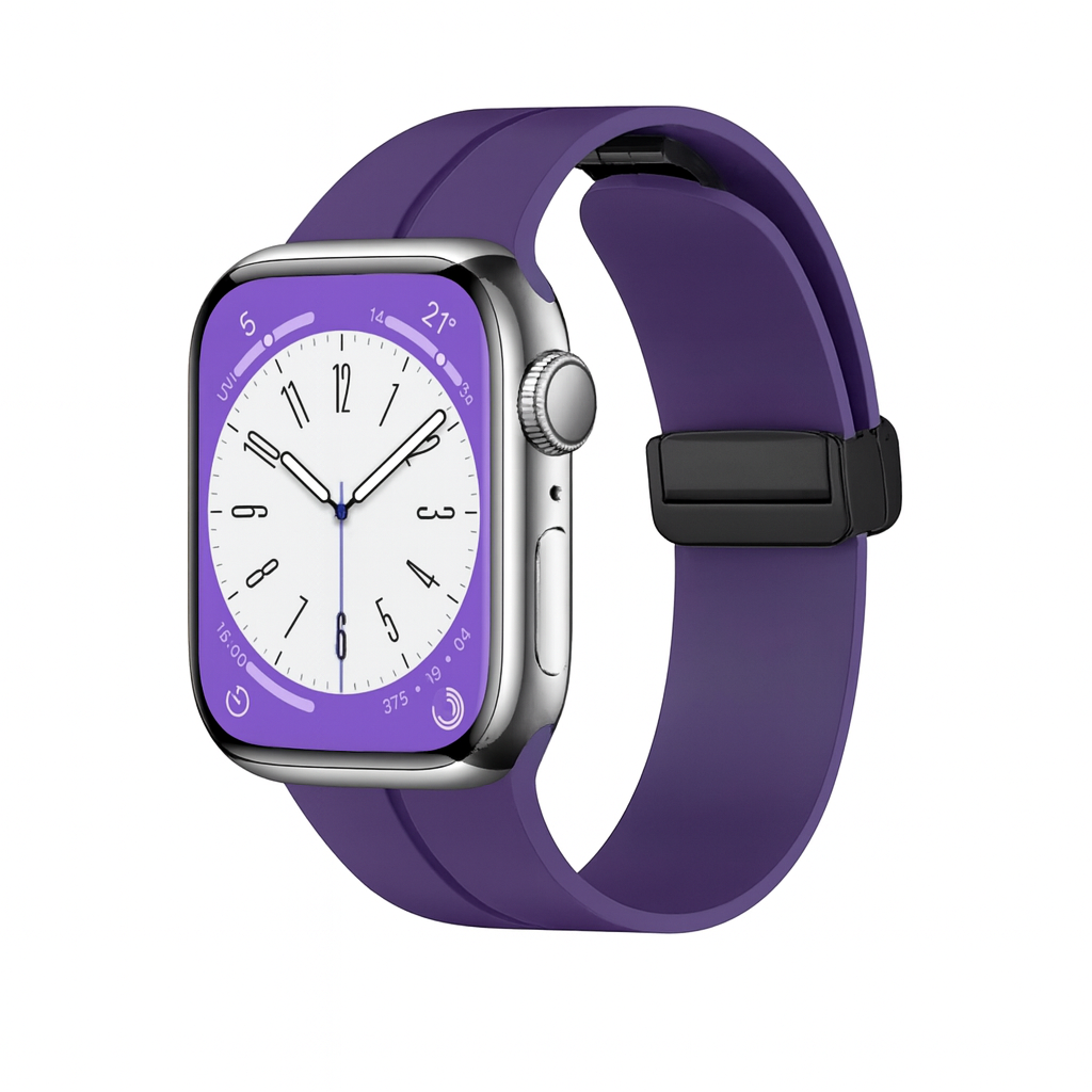Pulseira de silicone com fecho magnético para Apple Watch