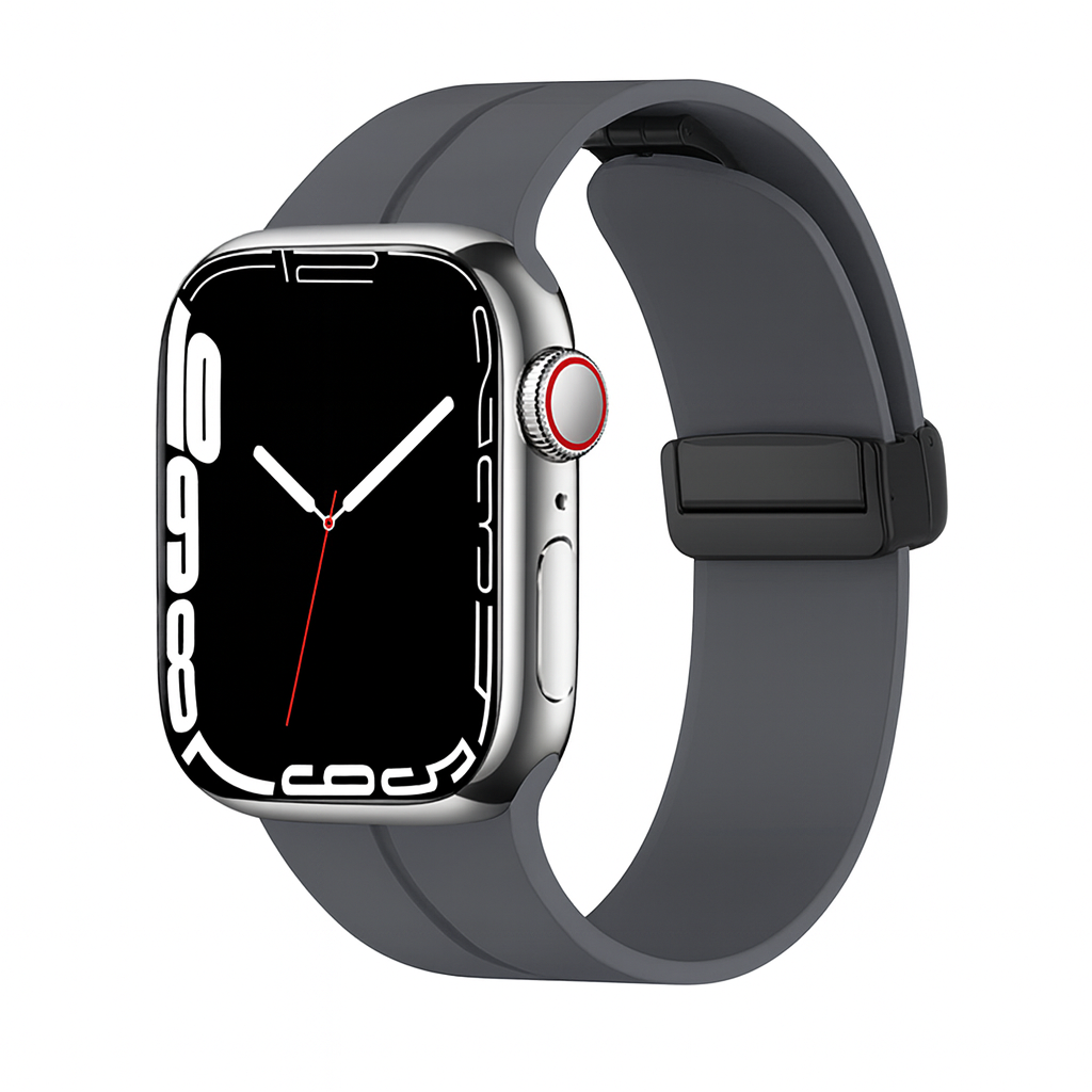 Pulseira de Silicone com Fecho Magnético para Apple Watch
