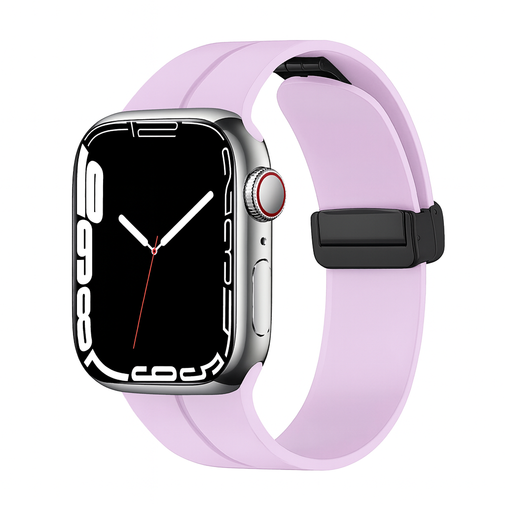 Pulseira de silicone com fecho magnético para Apple Watch