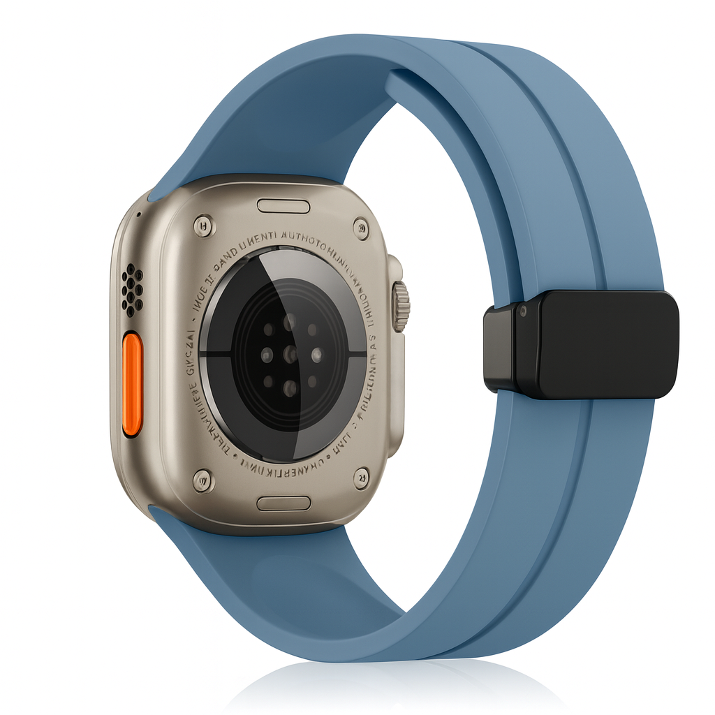 Pulseira de Silicone com Fecho Magnético para Apple Watch