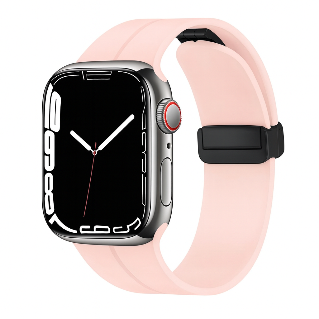 Pulseira de Silicone com Fecho Magnético para Apple Watch