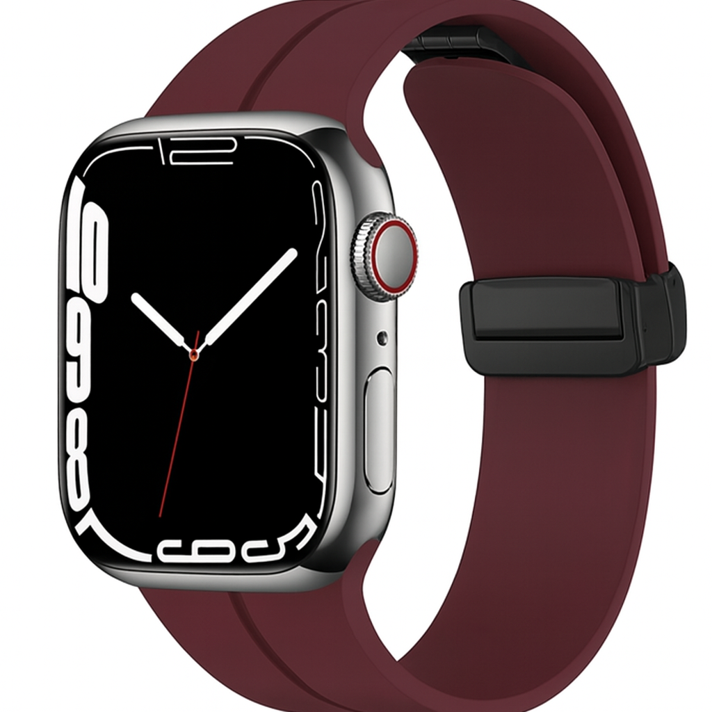 Pulseira de Silicone com Fecho Magnético para Apple Watch