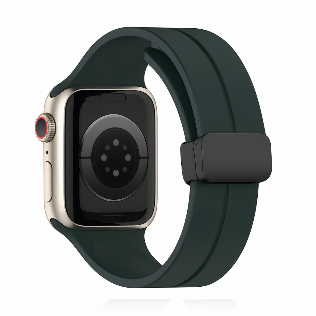 Pulseira de Silicone com Fecho Magnético para Apple Watch