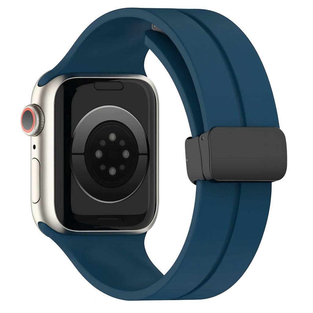 Pulseira de Silicone com Fecho Magnético para Apple Watch