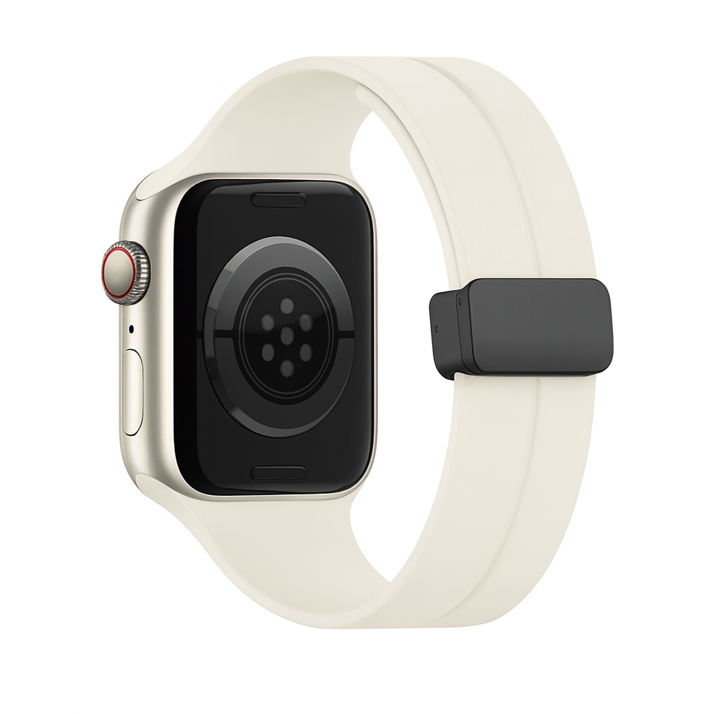 Pulseira de Silicone com Fecho Magnético para Apple Watch