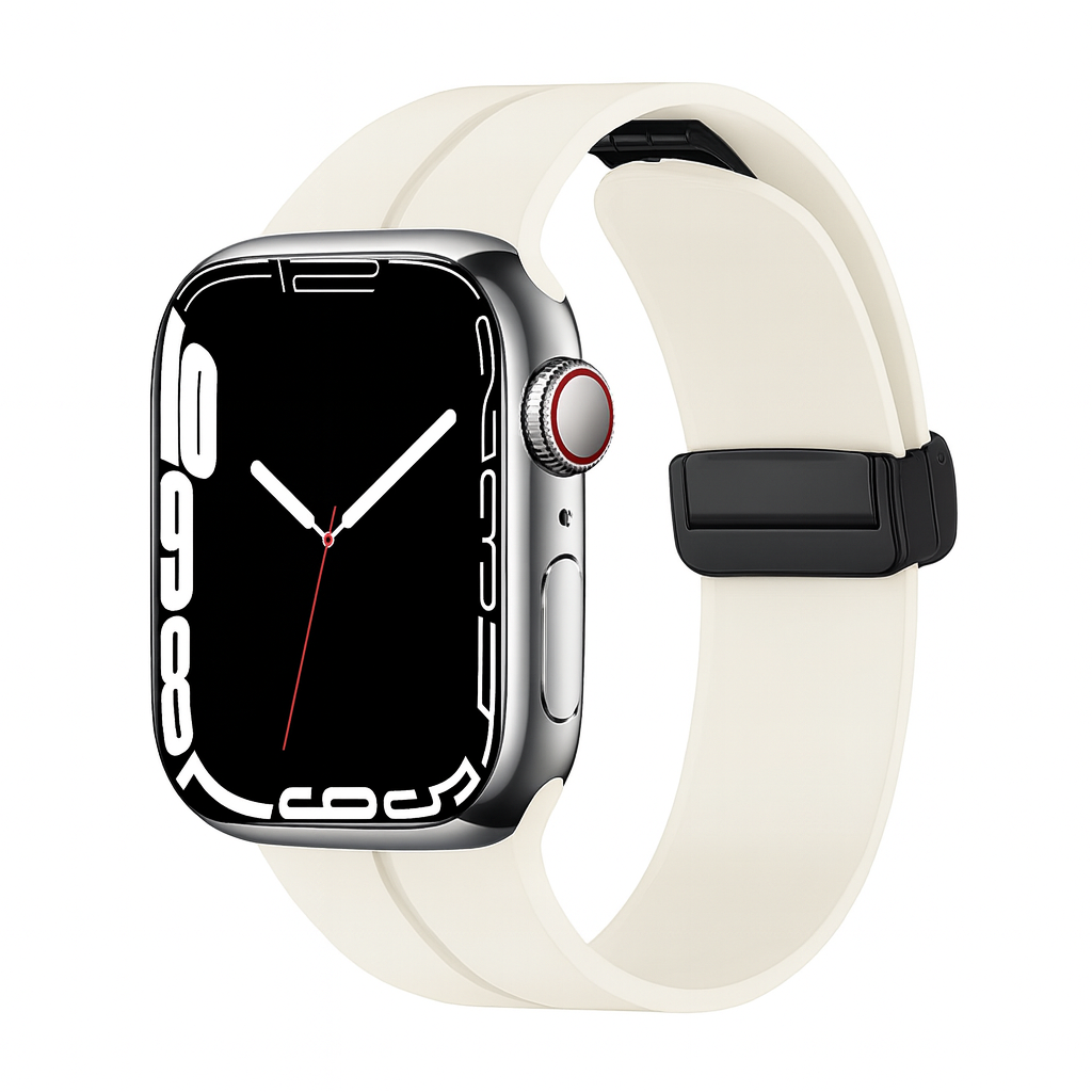 Pulseira de Silicone com Fecho Magnético para Apple Watch