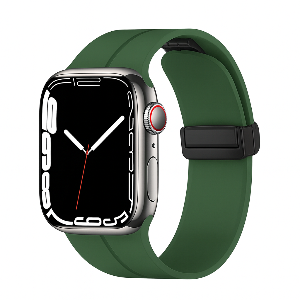 Pulseira de Silicone com Fecho Magnético para Apple Watch