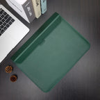 Para Macbook 11 12 13 15 Polegadas Fácil De Carregar Estojo De laptop Com Suporte Bolsa envelope De Couro
