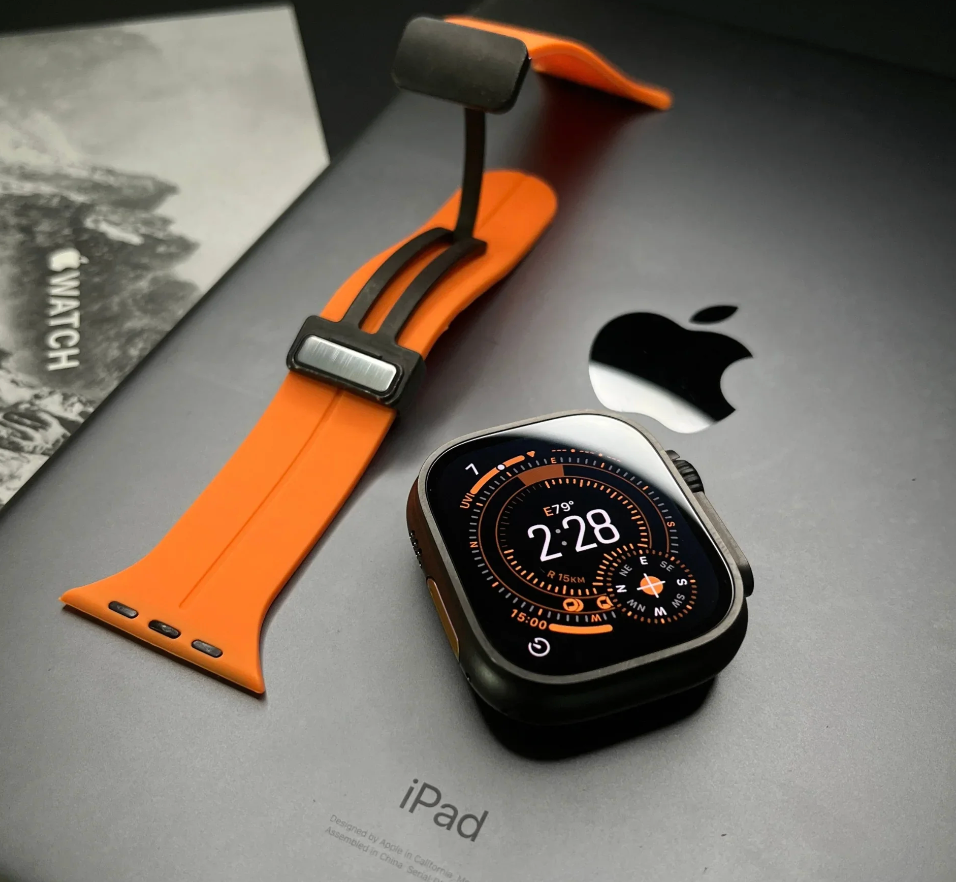 Pulseira de silicone com fecho magnético para Apple Watch