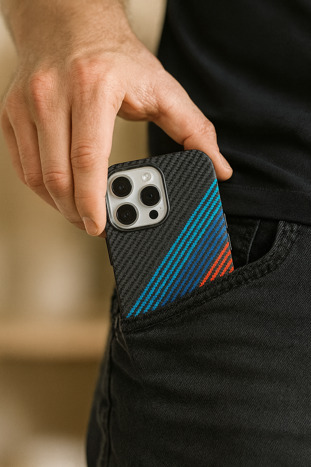 Case para Iphone - Fiber Carbon Pro