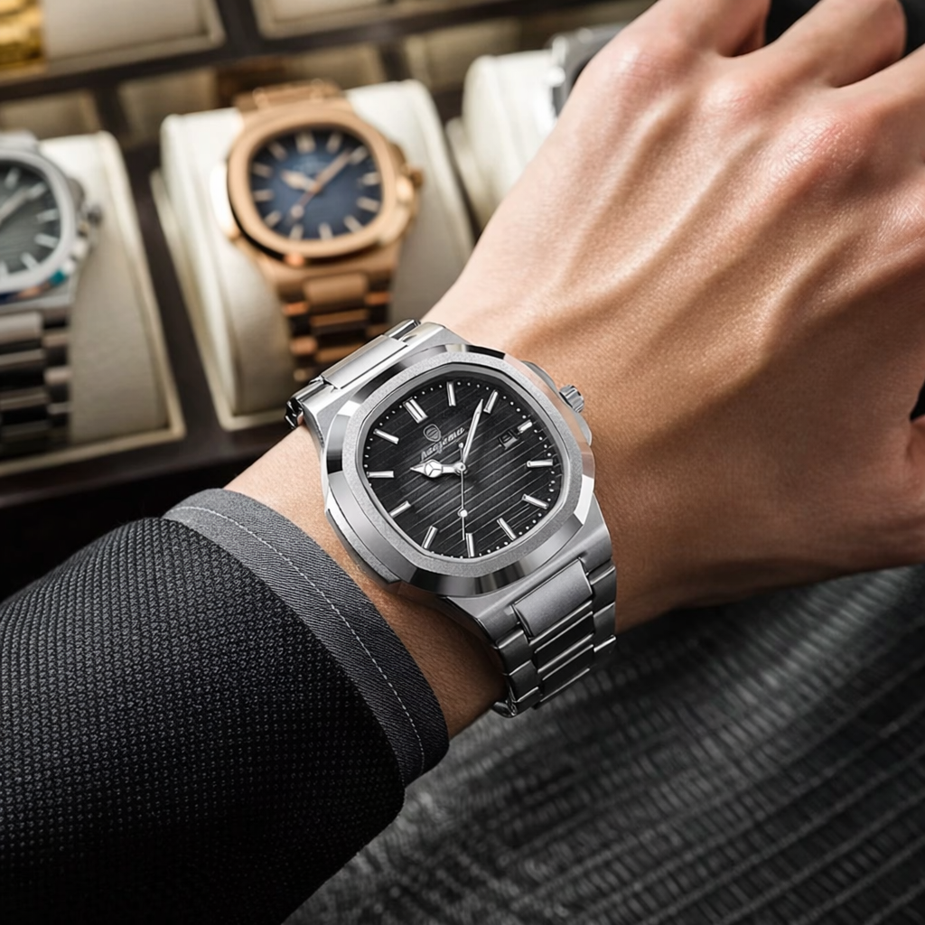 Relógio Masculino Old Money – Elegância e Presença em Qualquer Ocasião