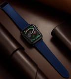 Pulseira Premium em Couro com Fecho Magnético para Apple Watch