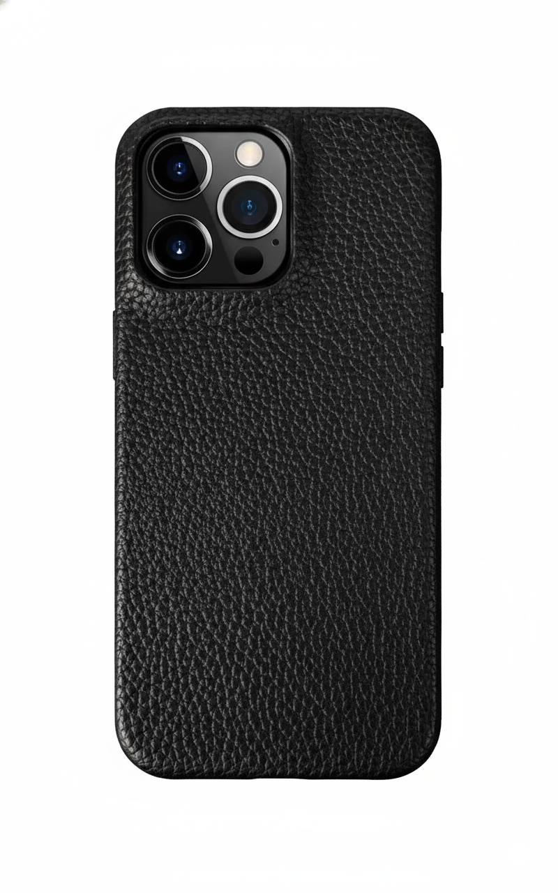 Case Premium Orbe Eclipse – Couro Texturizado para iPhone