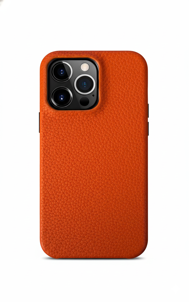 Case Premium Orbe Eclipse – Couro Texturizado para iPhone