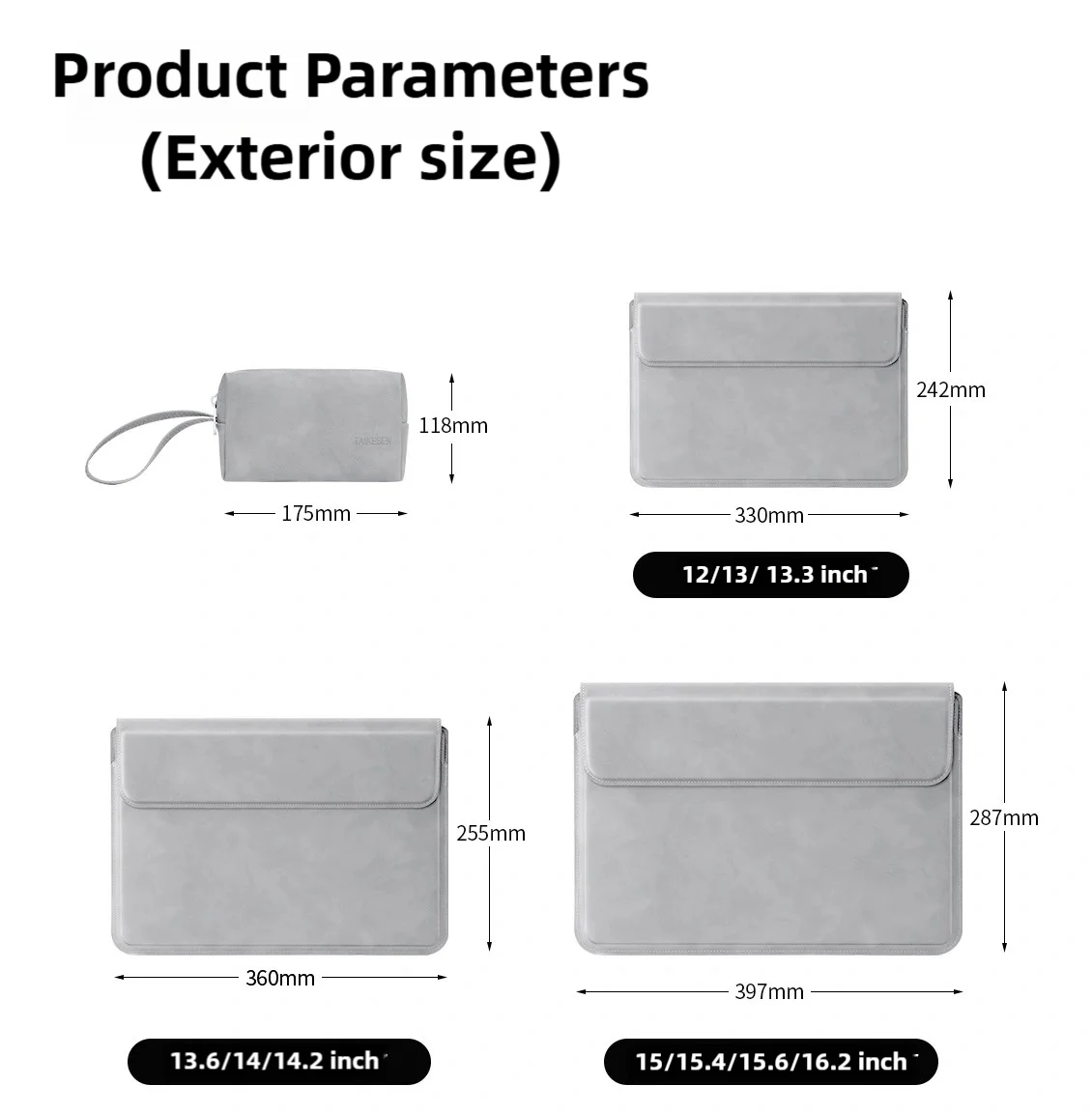 Capa para laptop 13 14 15 15.6 polegadas para huawei hp dell forro bolsa para macbook air pro 13 13.6 m4 bolsas para notebook homens mulheres