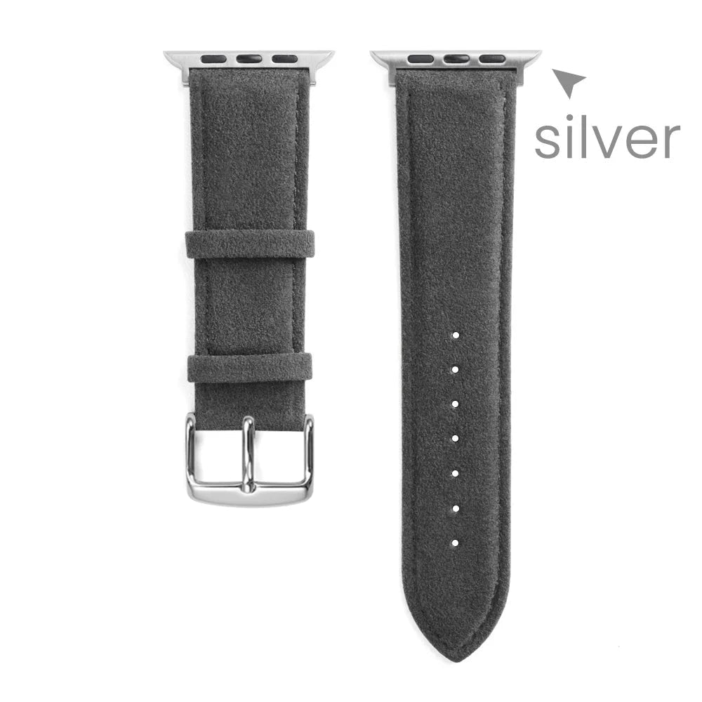 Alcanântara pulseira para apple watch ultra 2 banda 46mm 45mm 44mm 42mm camurça couro smartwatch acessórios para iwatch s109 8 7 6