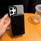 Padrão de couro de camurça de luxo para capa magsafe samsung s25 s24 s23 s22 ultra plus capa de proteção magnética à prova de queda de quatro cantos