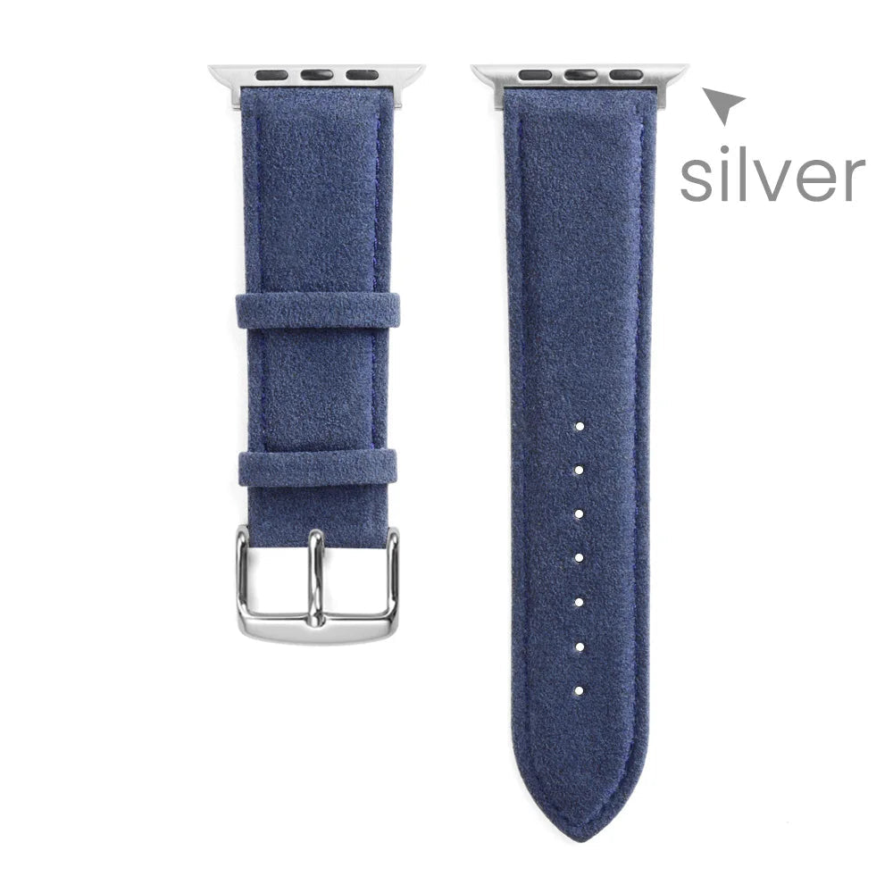 Alcanântara pulseira para apple watch ultra 2 banda 46mm 45mm 44mm 42mm camurça couro smartwatch acessórios para iwatch s109 8 7 6