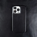 Para caso iphone 16 pro max casos cera de óleo luxo capa couro genuíno para iphone 17 16 15 14 13 xs max x 8 plus telefone escudo capa