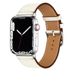 Pulseiras de relógio de couro para apple watch band 46mm 44mm 49mm 45mm 42mm 40mm 38/41mm pulseira iwatch série 10-ultra 9-8-7-6-5-4-3-SE