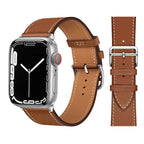 Pulseiras de relógio de couro para apple watch band 46mm 44mm 49mm 45mm 42mm 40mm 38/41mm pulseira iwatch série 10-ultra 9-8-7-6-5-4-3-SE