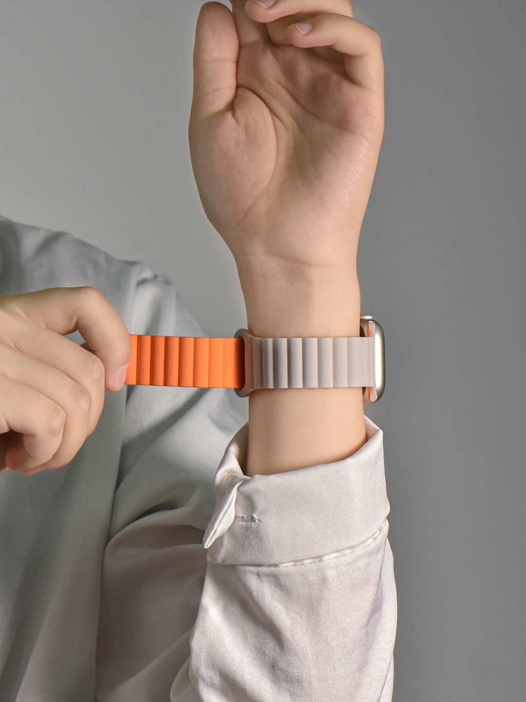 Pulseira De Silicone Magnética Para Apple Watch Band Série 11 10 46mm Ultra 49mm 9 3 Compativel iWatch 38/40/41/44/45mm