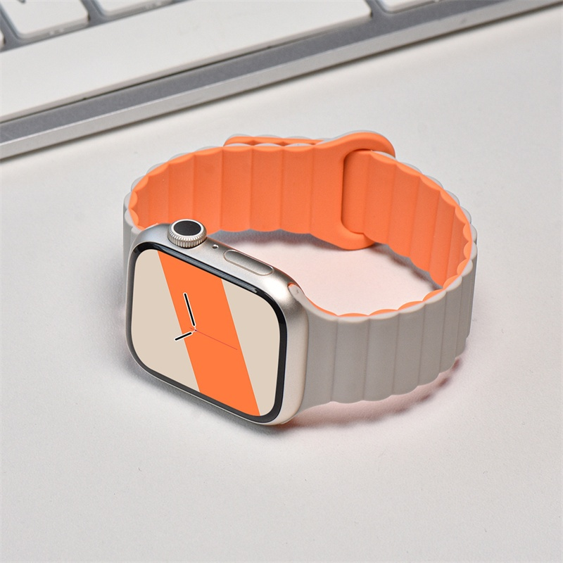 Pulseira Magnética para Apple Watch em Silicone