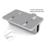 Suporte De Mesa Aluminio Vertical Duplo Ajustável Para Notebook Tablte ZH005-B
