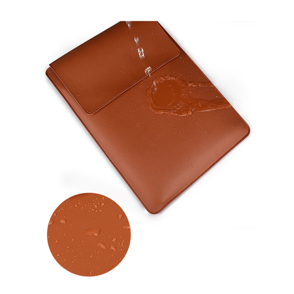 Capa Para Notebook Stand Macia De Couro PU Macbook Air Pro 13,3 e 15-16,2 Polegadas Bolsa