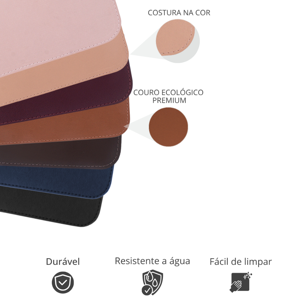 MousePad Grande 70x30 Desk Pad Couro Gamer Office