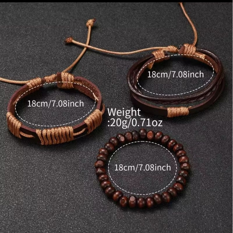 Combo de acessórios Masculino 4 peças Relógio e pulseiras – Kit Estilo Completo