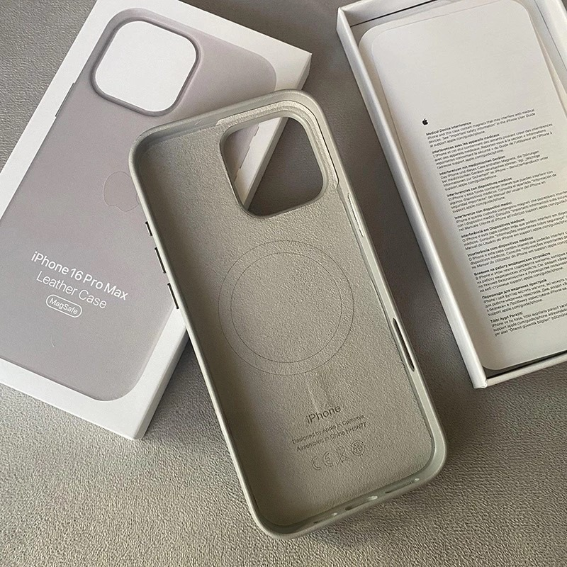 Capa Magnética MagSafe De Couro Original Para iPhone 13 14 15 16 Pro Max Luxo E Proteção