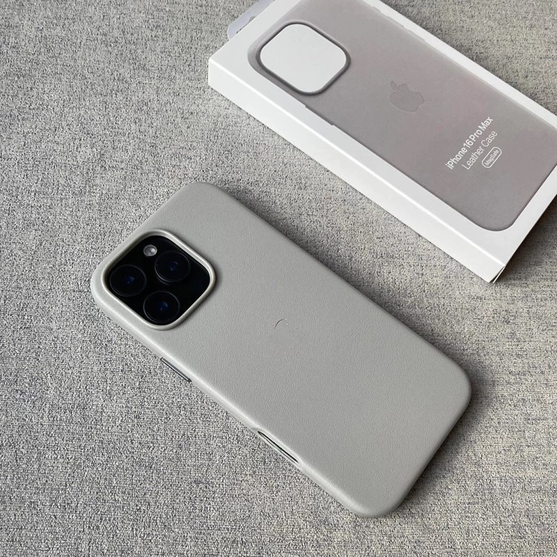 Case em couro  Magnética MagSafe Para iPhone