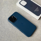 Case em couro  Magnética MagSafe Para iPhone