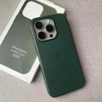 Case em couro  Magnética MagSafe Para iPhone
