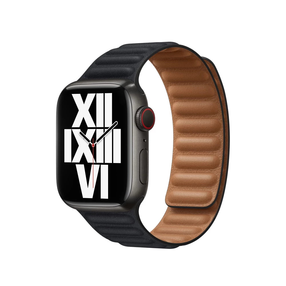 Pulseira Magnética em Couro para Apple Watch - MagBand Lux™ –