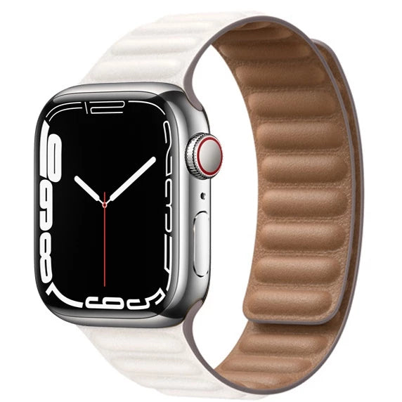 Pulseira Magnética em Couro para Apple Watch - MagBand Lux™ –