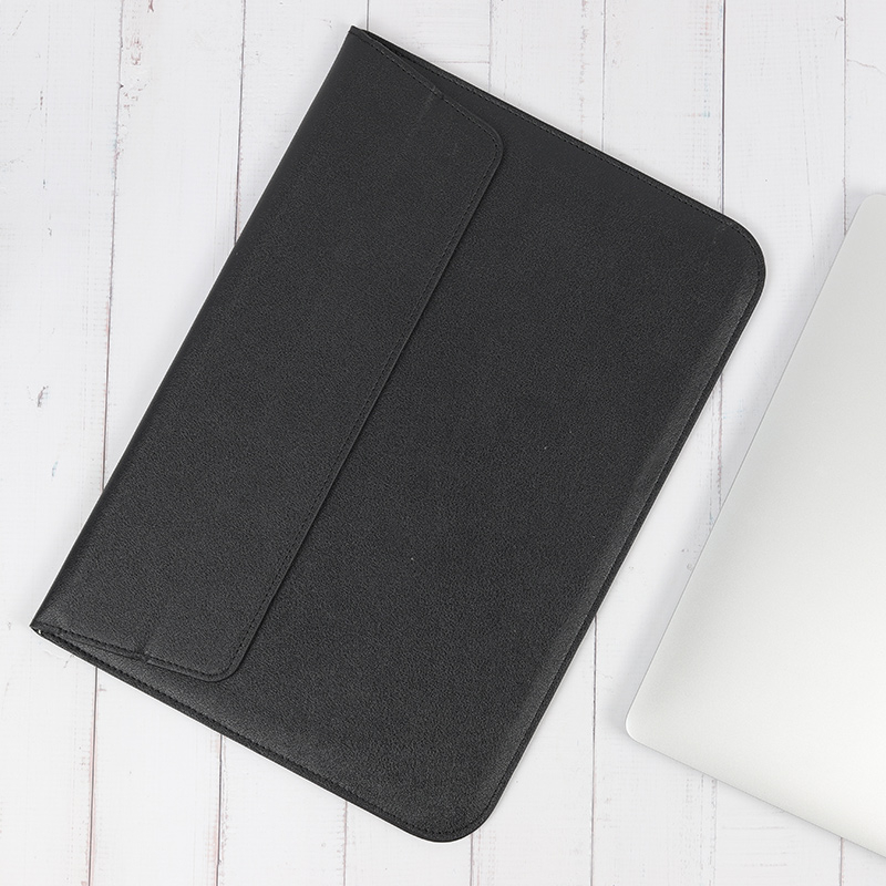 Para Macbook 11 12 13 15 Polegadas Fácil De Carregar Estojo De laptop Com Suporte Bolsa envelope De Couro