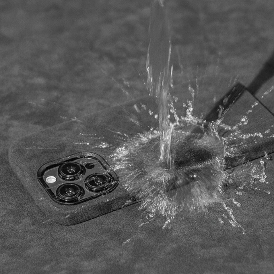 Capa De Couro De Camurça Alcantara Para iPhone 16 15 14 13 12 Pro Max Atração Magnética Moldura De Lente De Metal Laváve