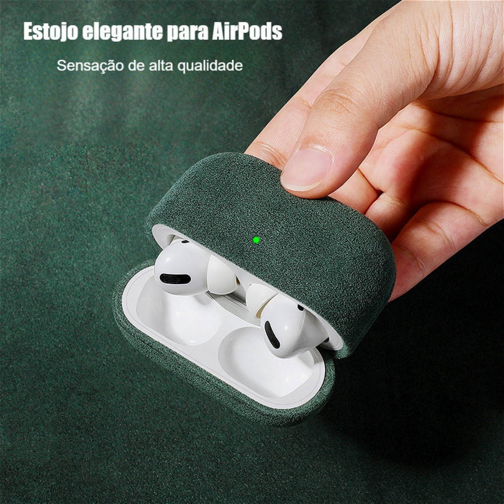 Capa Protetora Italiana De Couro De Luxo Para AirPods Pro3 Geração De Fones De Ouvido AirPods pro2