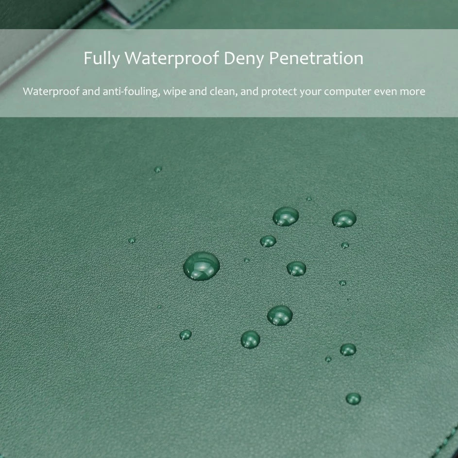 Para Macbook 11 12 13 15 Polegadas Fácil De Carregar Estojo De laptop Com Suporte Bolsa envelope De Couro