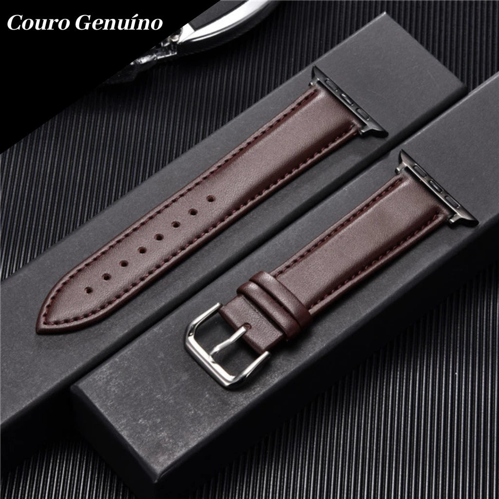 HeritageBand™ – Pulseira de Couro Genuíno para Apple Watch