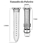 Pulseira de couro genuíno para Apple watch 1 2 3 4 5 6 7 smartwatch 38mm 40mm 42mm 44mm 45mm