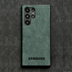 Capa De Camurça De Couro Alcantara Premium Para Samsung Galaxy S25 Ultra S24 S23 S25Edge Note 20 S22 Plus S21 S20 FE A16